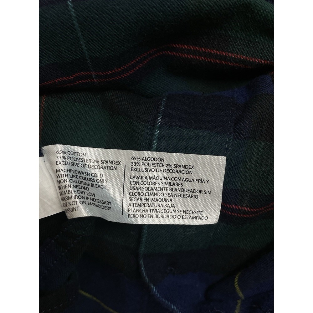 U.S. Polo Assn. Boys Blue Plaid Long Sleeve Button Down Shirt Medium 8 - Picture 8 of 9